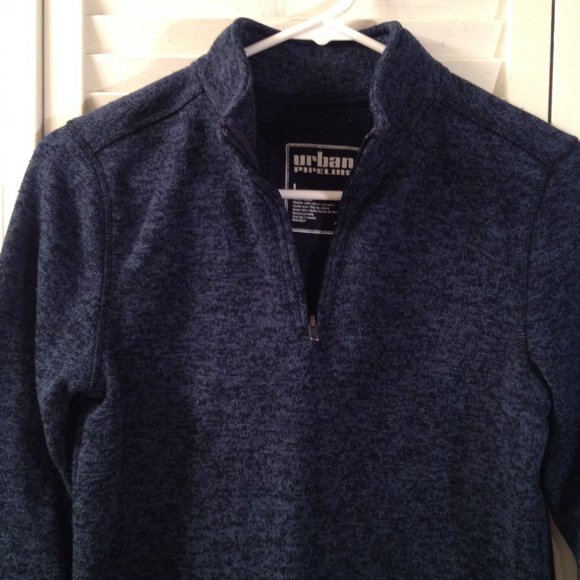 Urban Pipeline Boy's L Blue Quarter Zip Sweatshirt Top - Picture 1 of 5